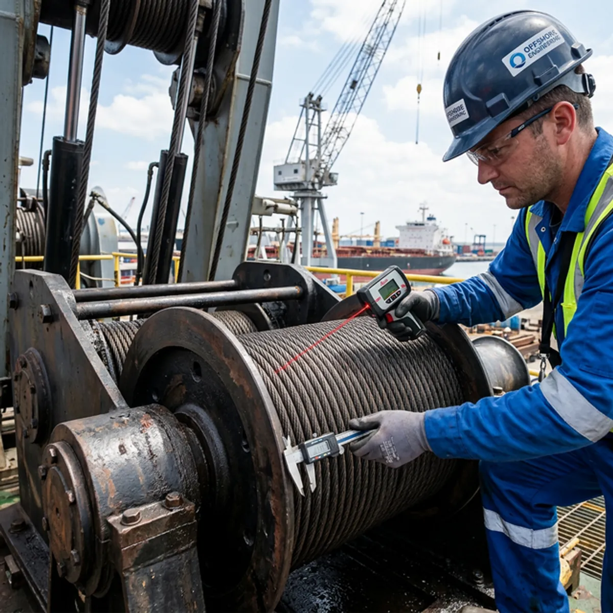Comprehensive Crane Inspection performed by Leon International Marine Engineers