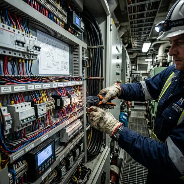 Electrical Equipment Repair performed by Leon International Marine Engineers