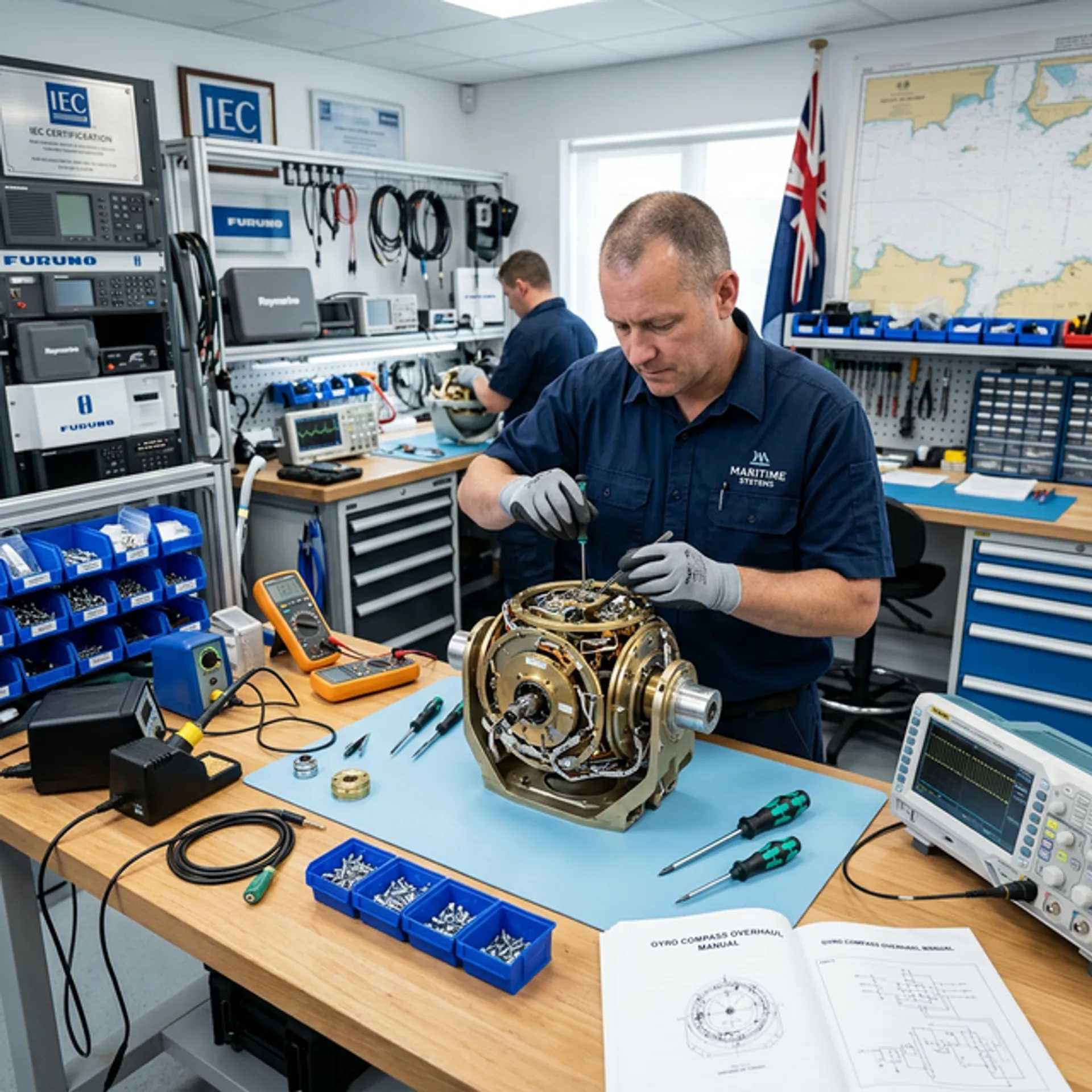 Gyro Compass Maintenance Background