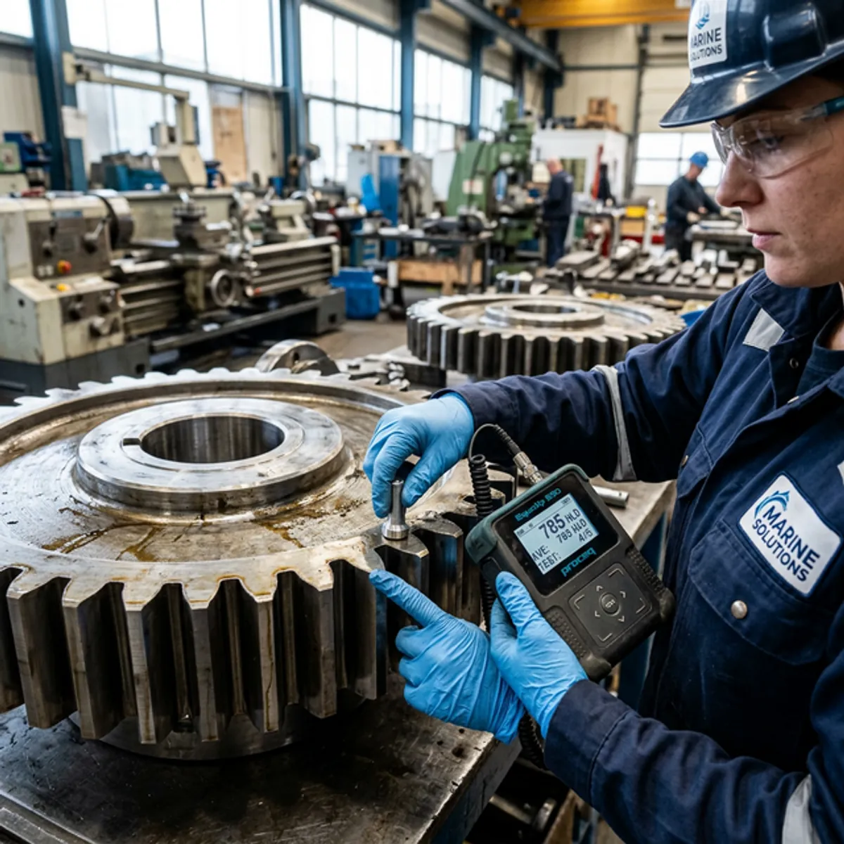 Metal Hardness Testing performed by Leon International Marine Engineers