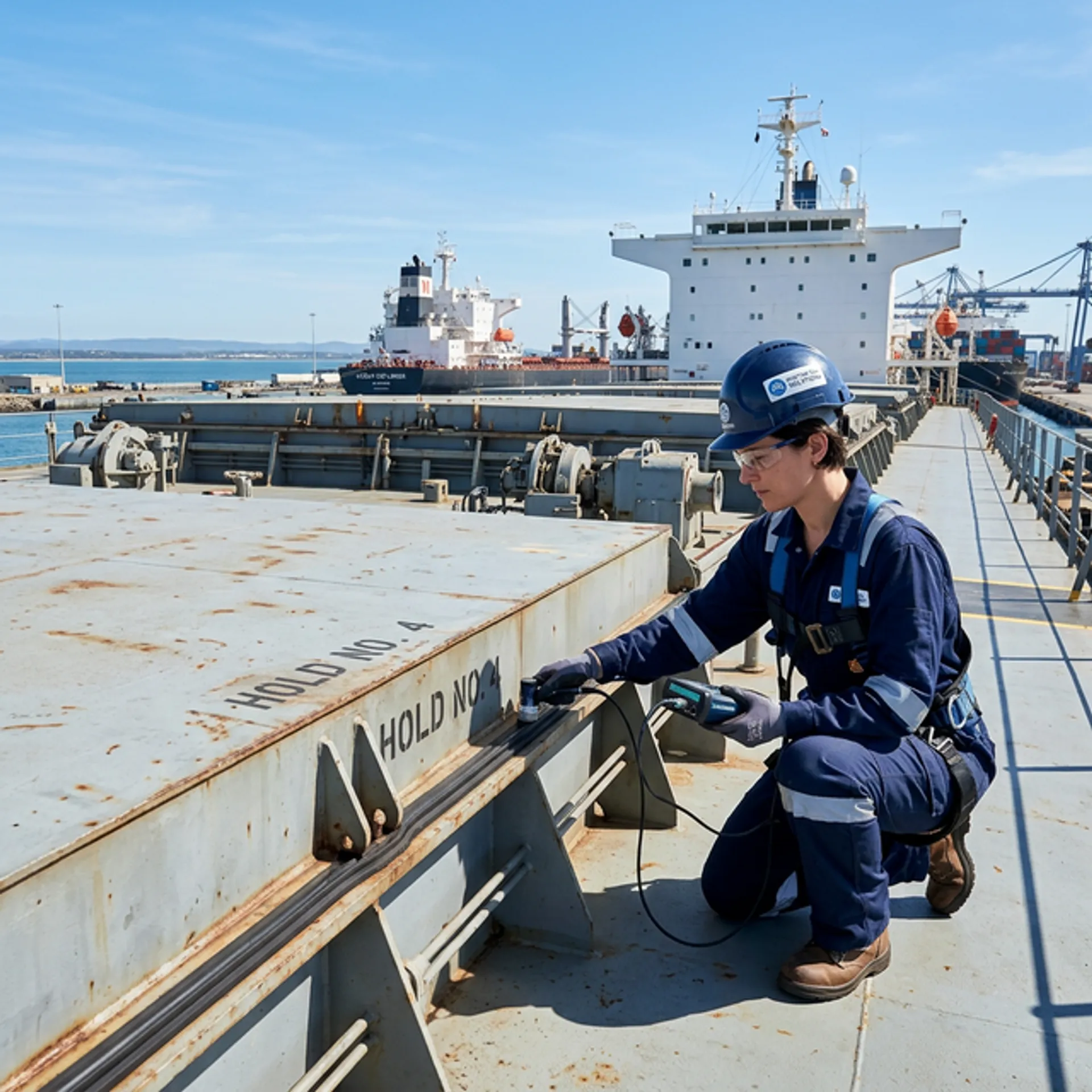 Hatch Cover Ultrasonic Testing Background