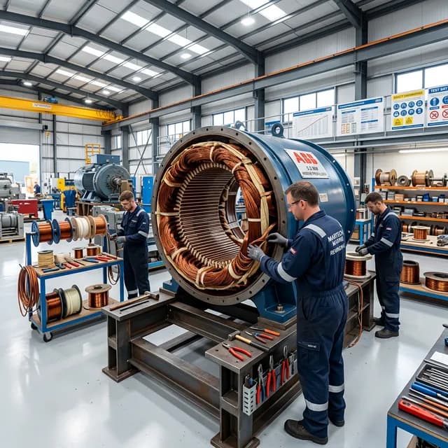 Electric Motor Rewinding Background