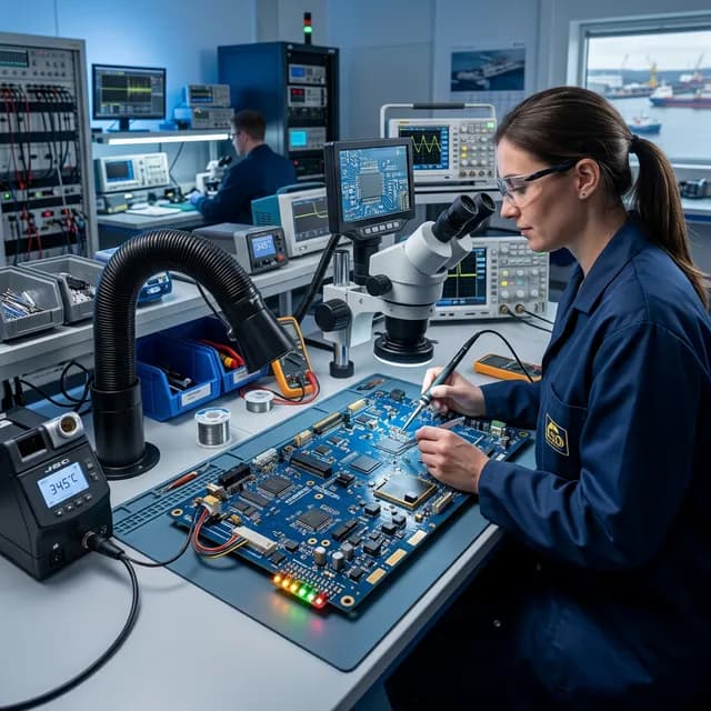 Marine PCB Card Repair Background