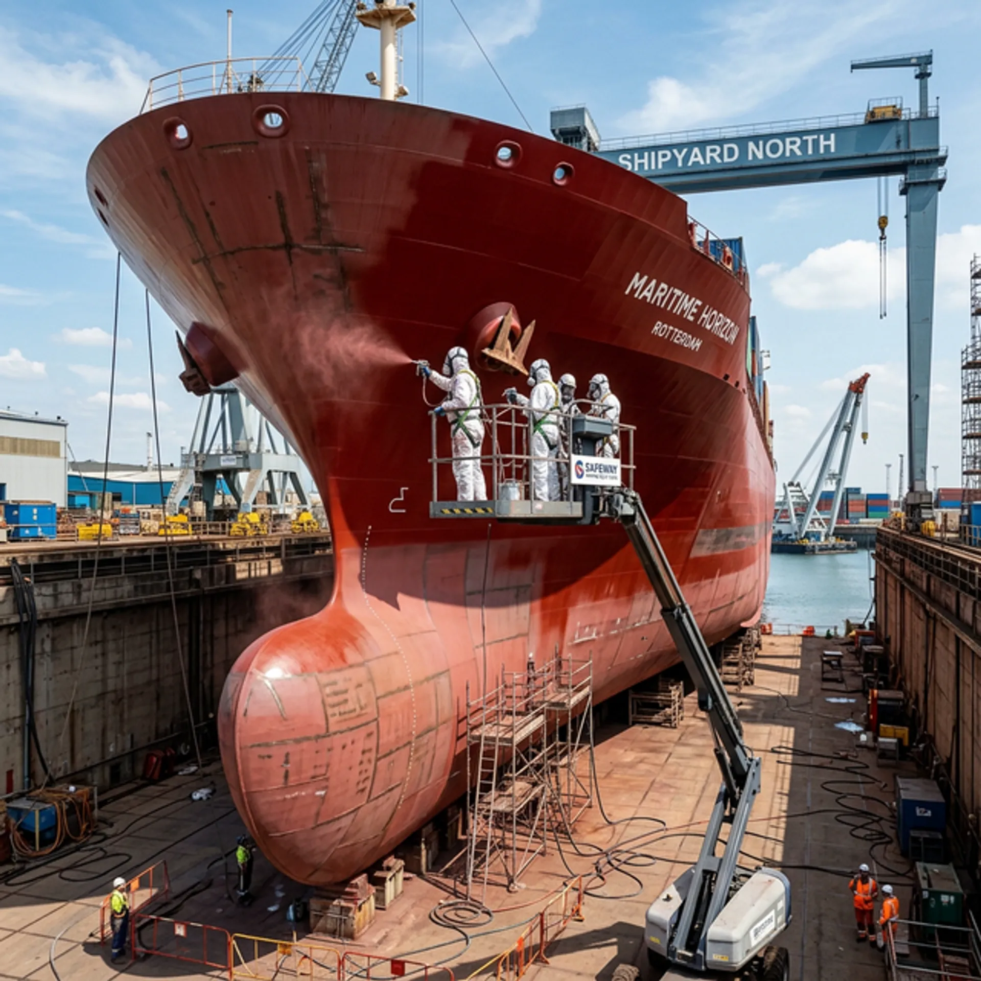 Marine Protective Coatings & Sandblasting Background