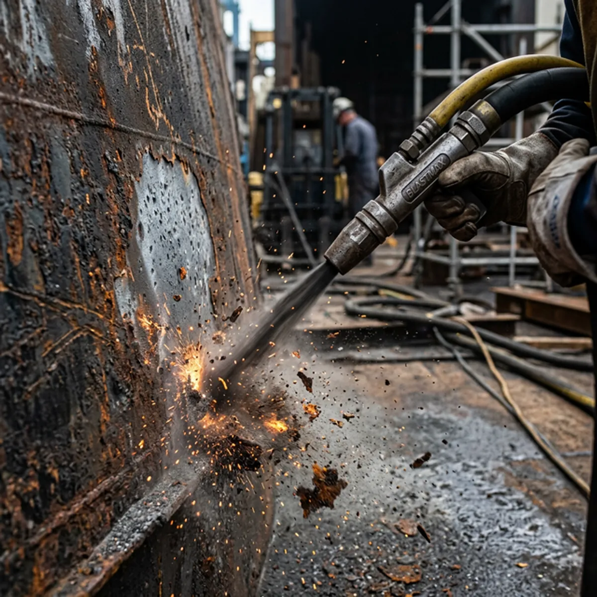 Professional marine sandblasting and surface preparation