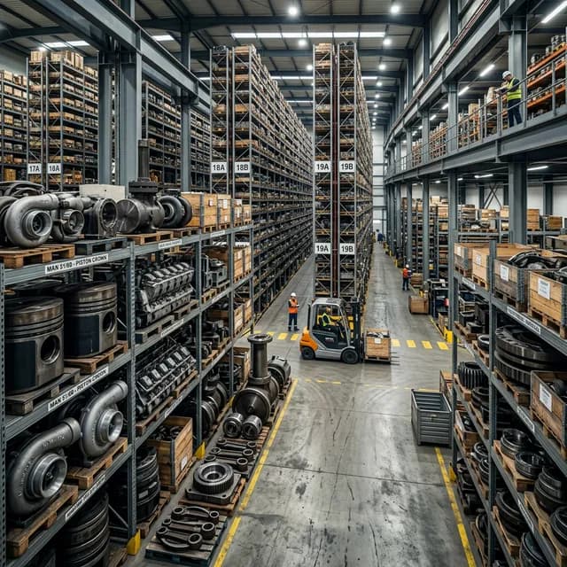 Urgent Marine Spare Parts Supply Background