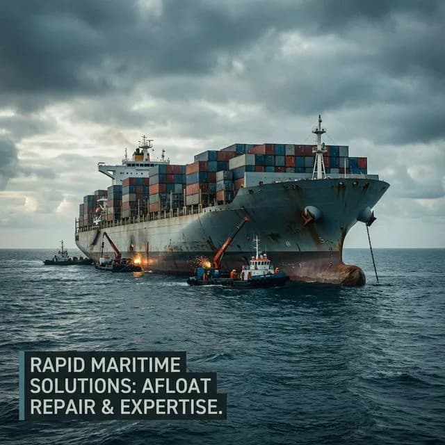 Vessel Repair at Anchorage Background