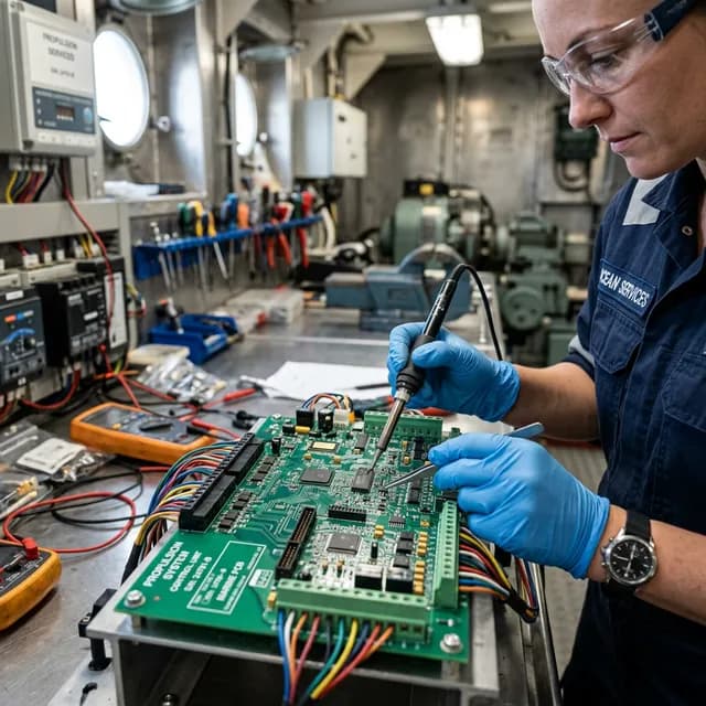 Marine Electrical & Electronics Services performed by Leon International Marine Engineers