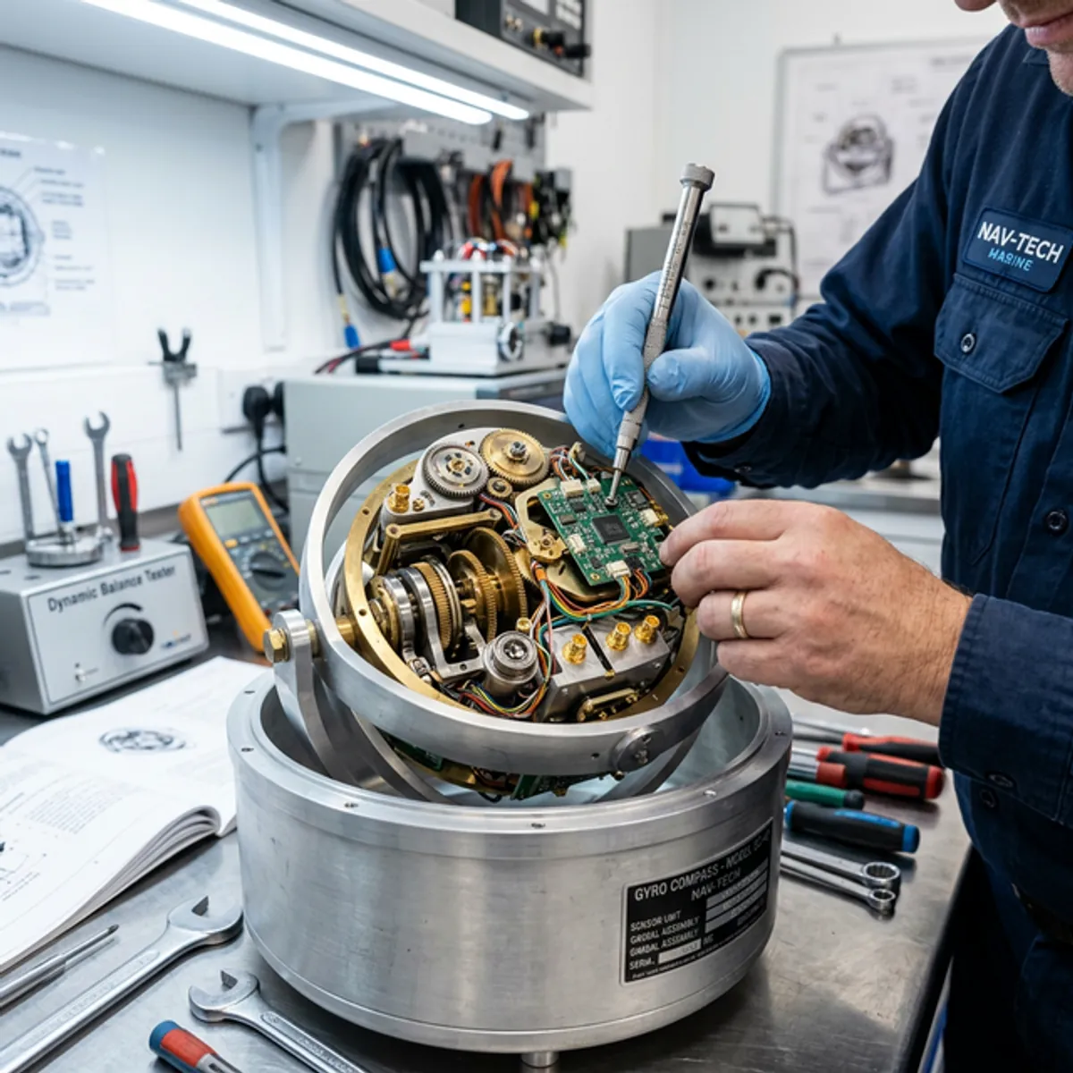 Gyro Compass Maintenance performed by Leon International Marine Engineers
